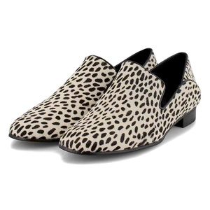 🌺🌻LIKE NEW Clarks Calf Hair Pure Viola Flat Leather Casual Loafers